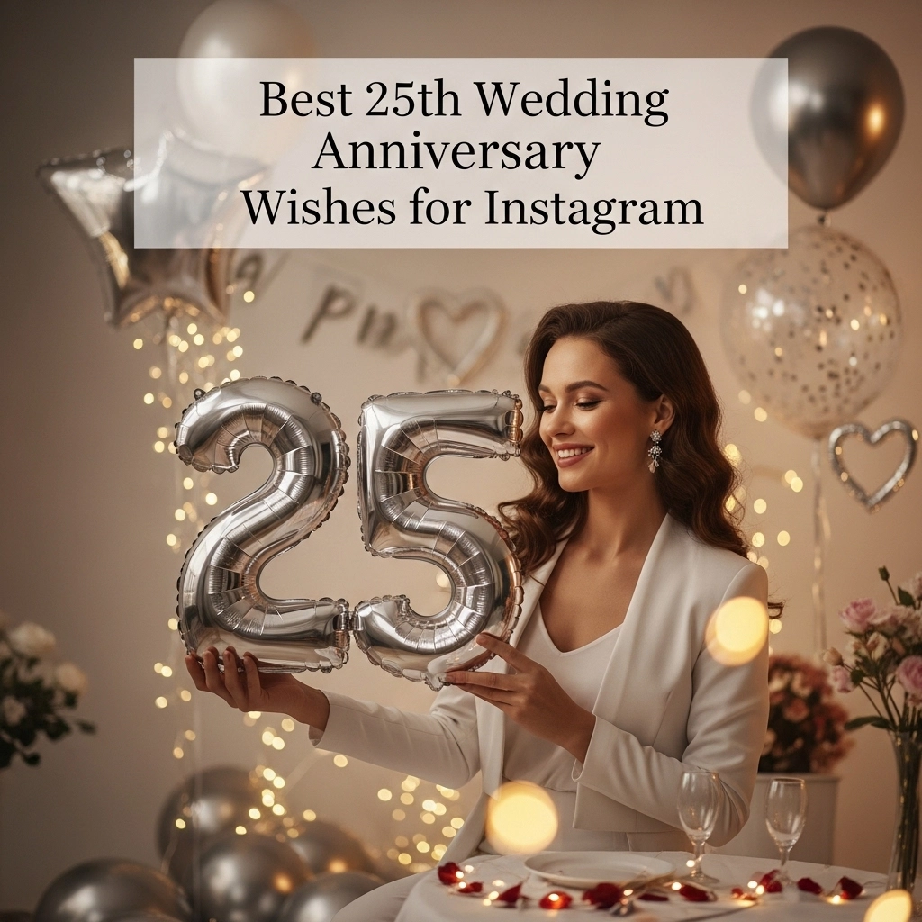 Best 25th Wedding Anniversary Wishes for Instagram