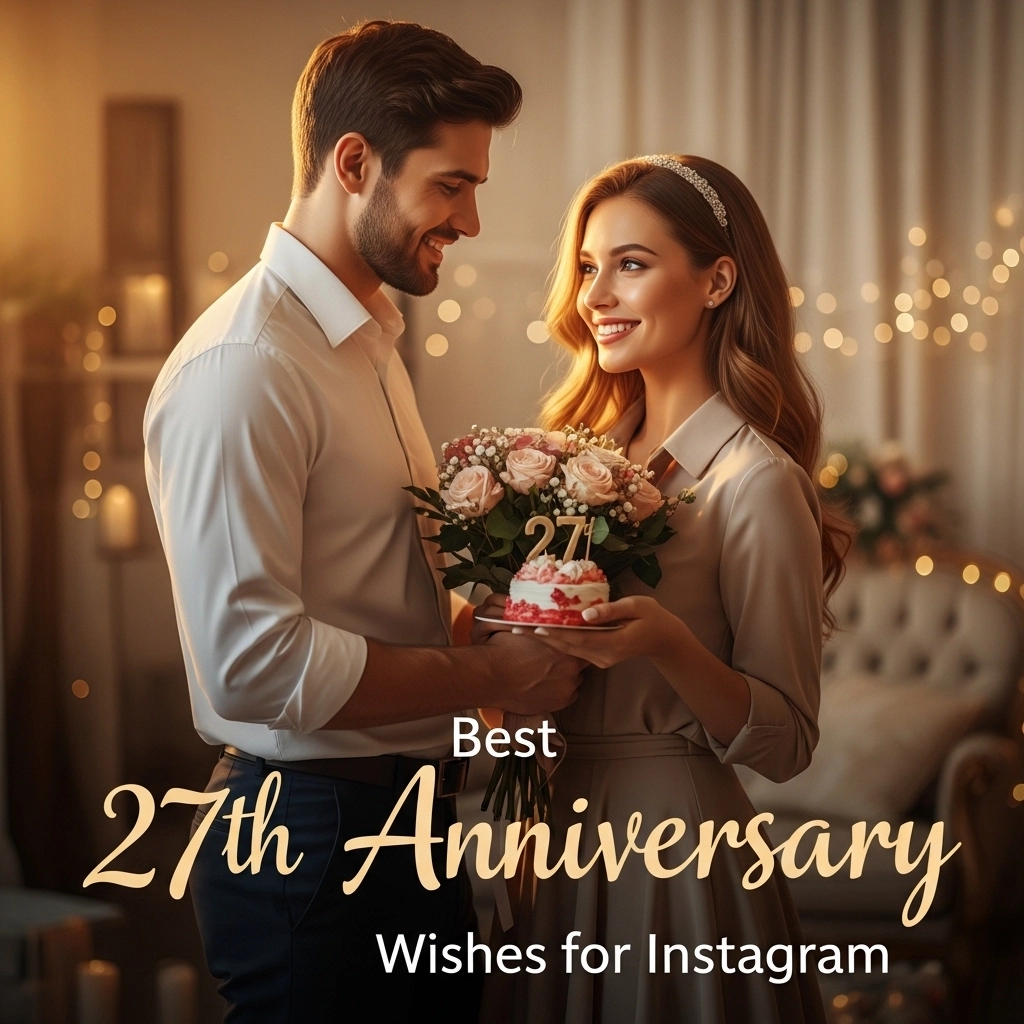 Best 27th Anniversary Wishes for Instagram