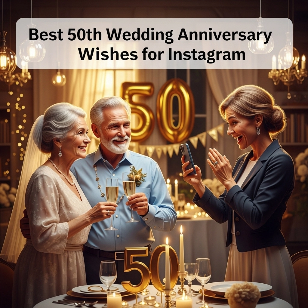 Best 50th Wedding Anniversary Wishes for Instagram