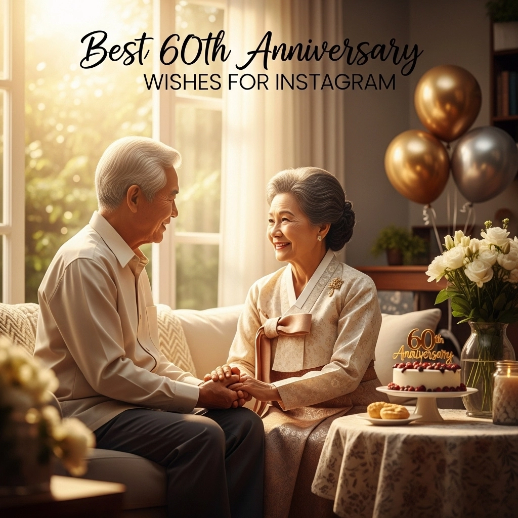 Best 60th Anniversary Wishes for Instagram 