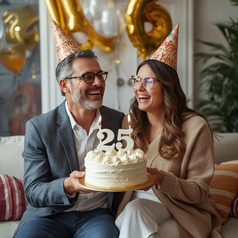 Funny 25th Anniversary Wishes for Couple