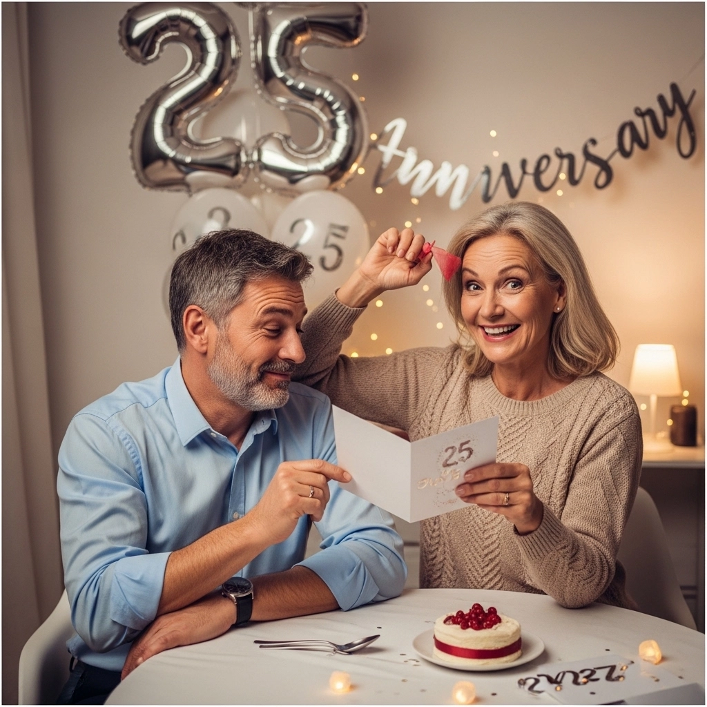 Funny 25th Wedding Anniversary Wishes for Husband