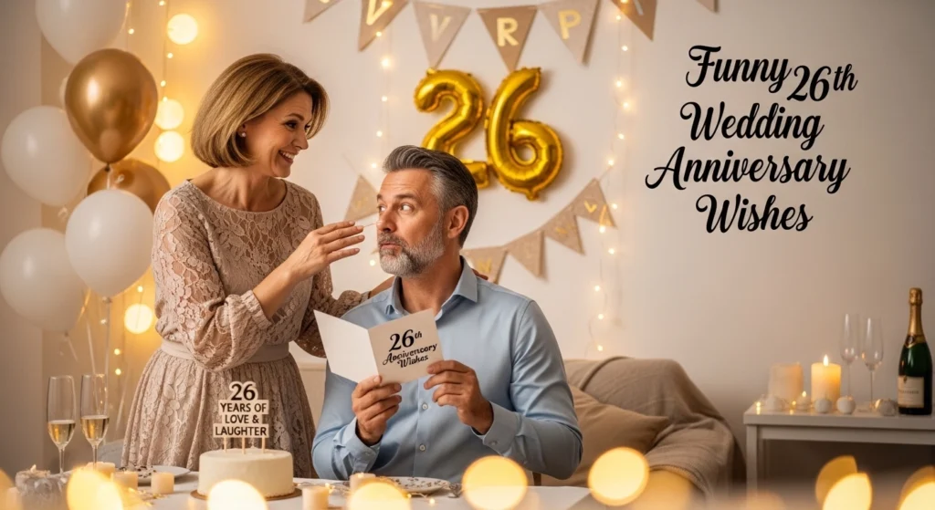 Funny 26th Wedding Anniversary Wishes