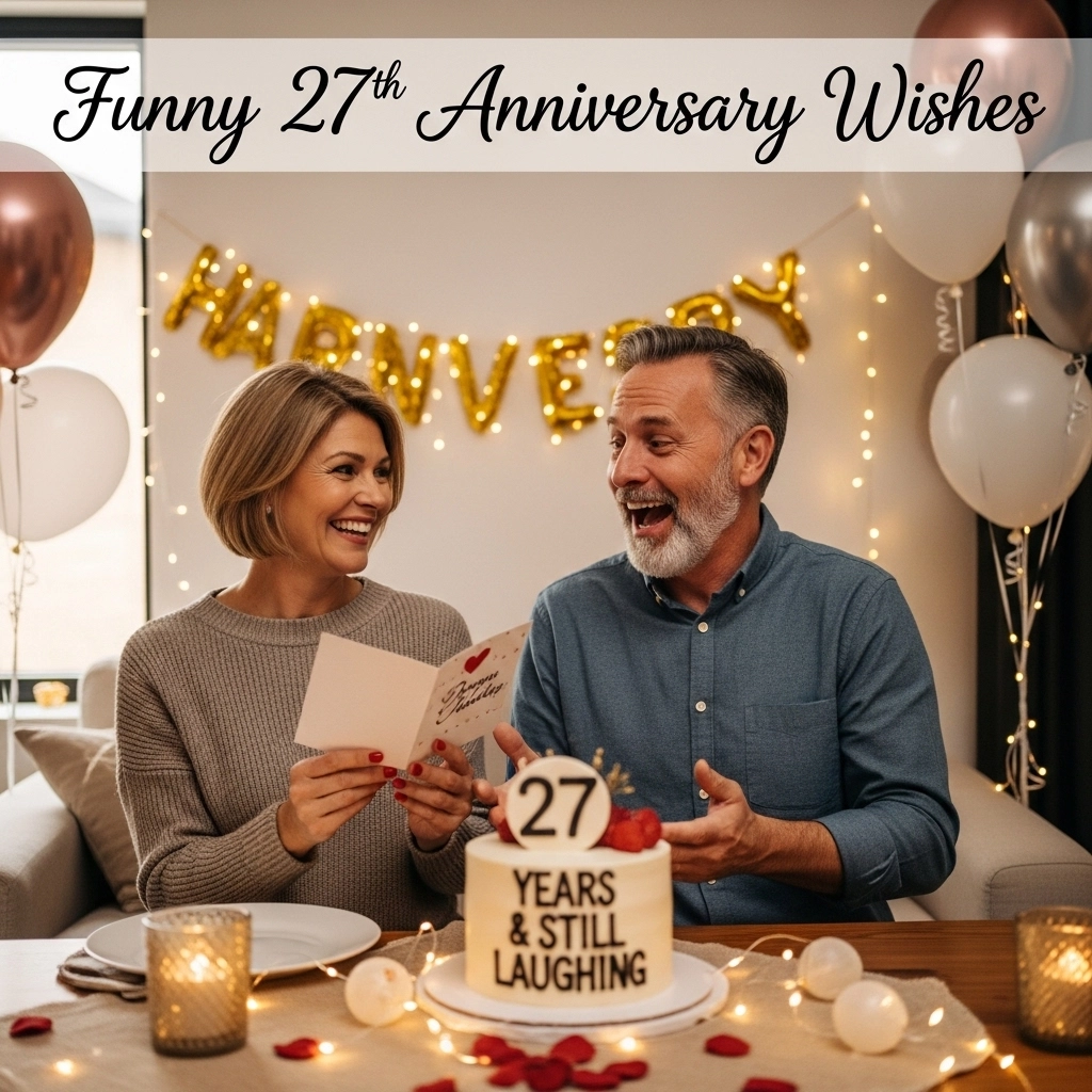 Funny 27th Anniversary Wishes