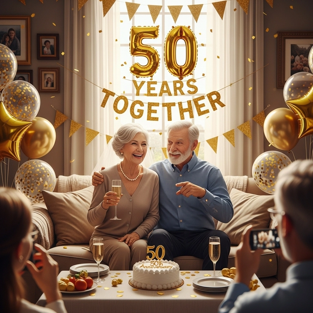 Funny 50th Anniversary Wishes for Couple