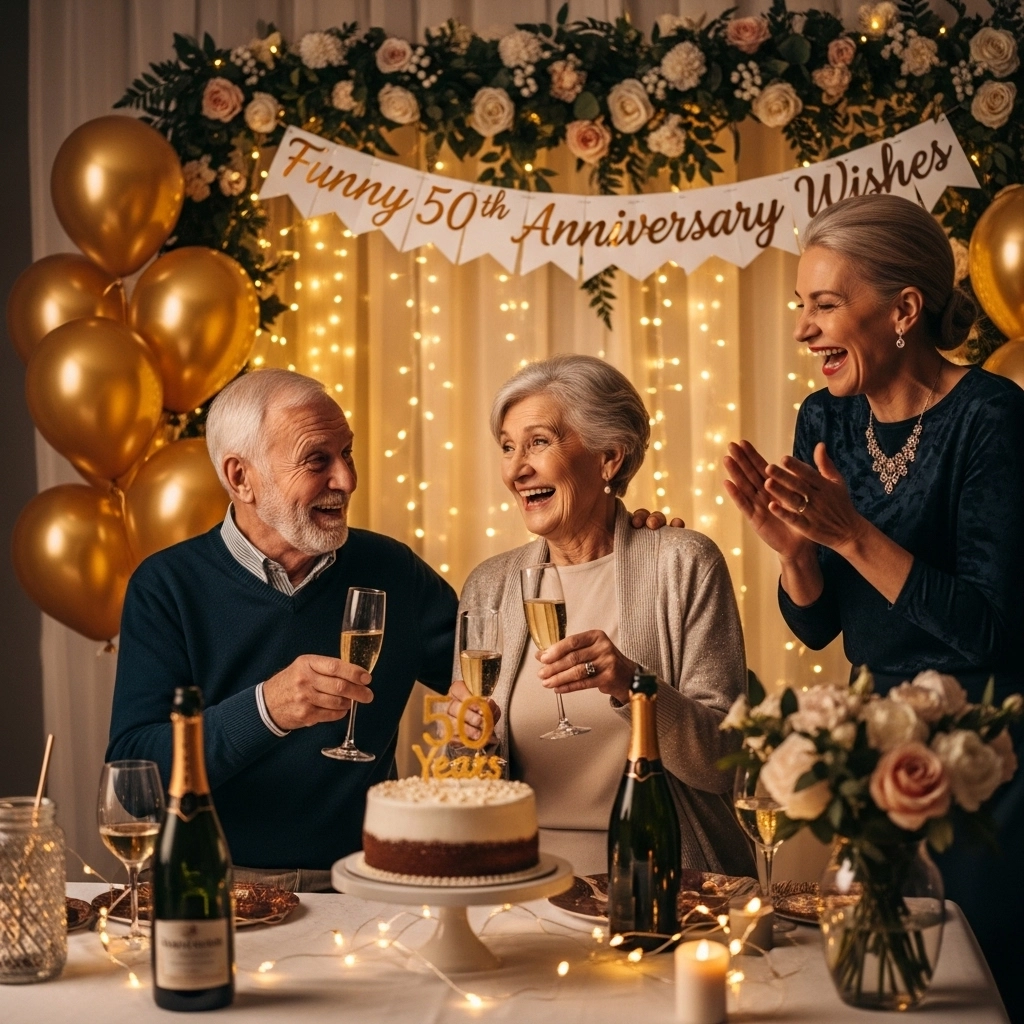 Funny 50th Anniversary Wishes
