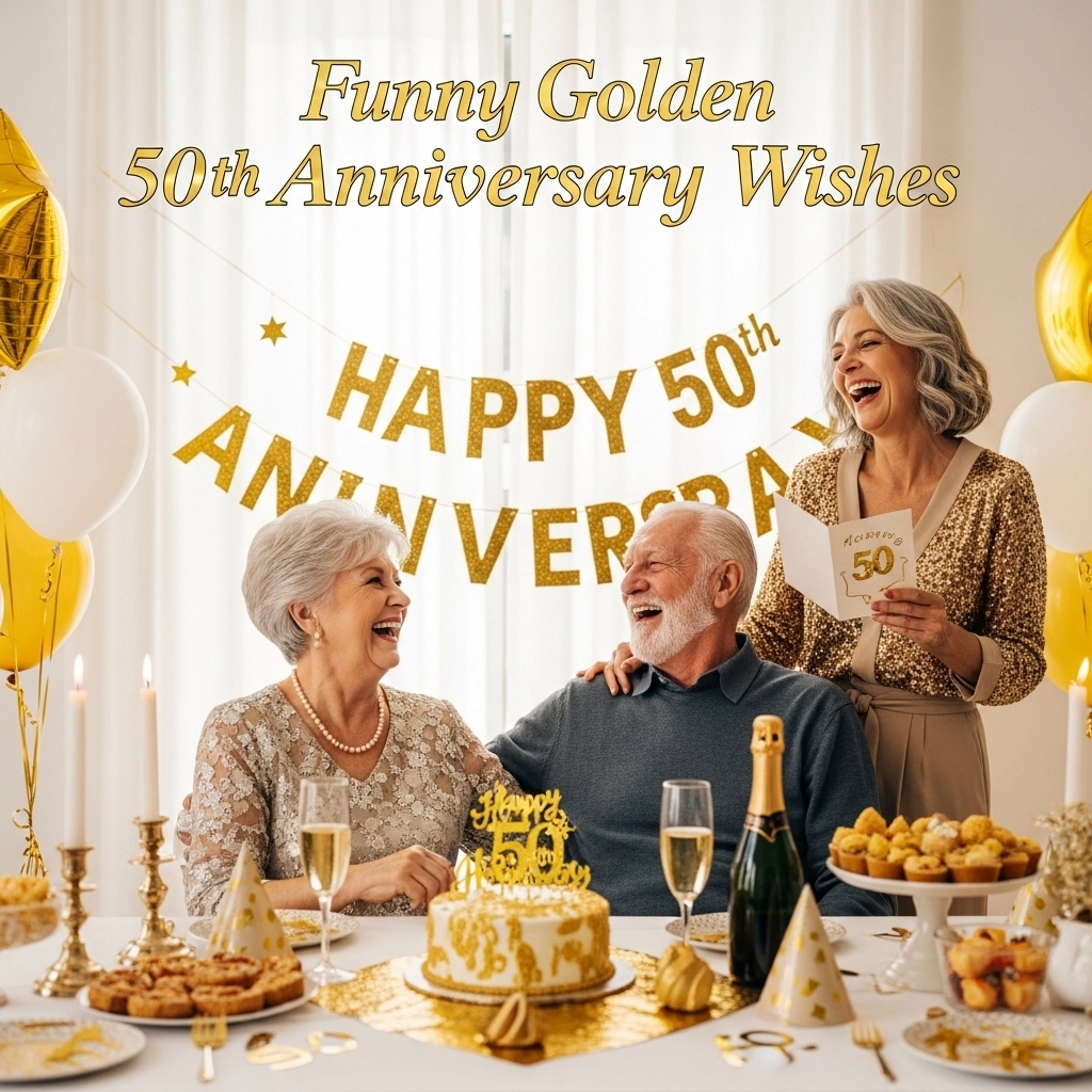 Funny Golden 50th Anniversary Wishes