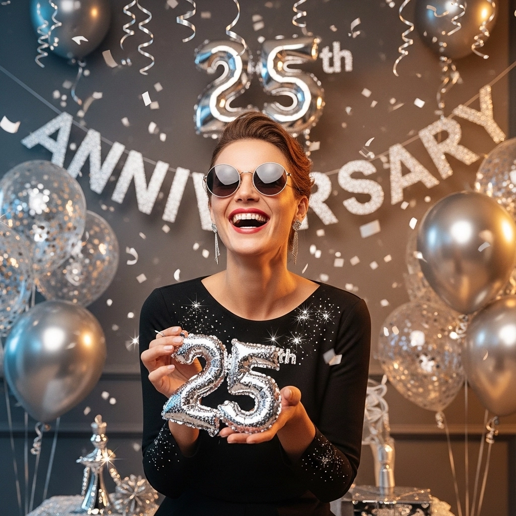 Funny Silver 25th Anniversary