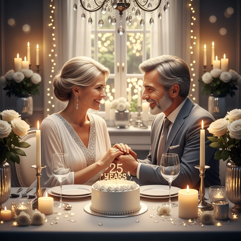 Romantic 25 Year Anniversary Wishes