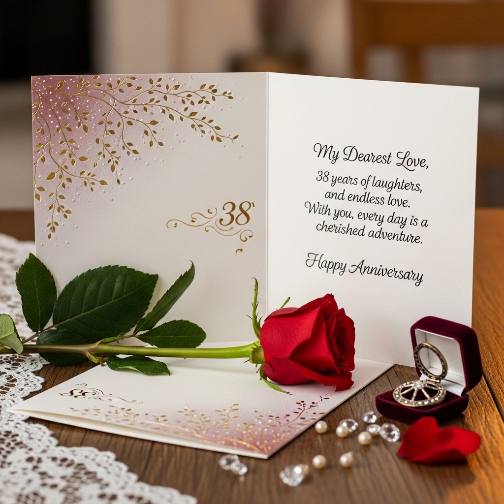 Romantic 38th Wedding Anniversary Wishes
