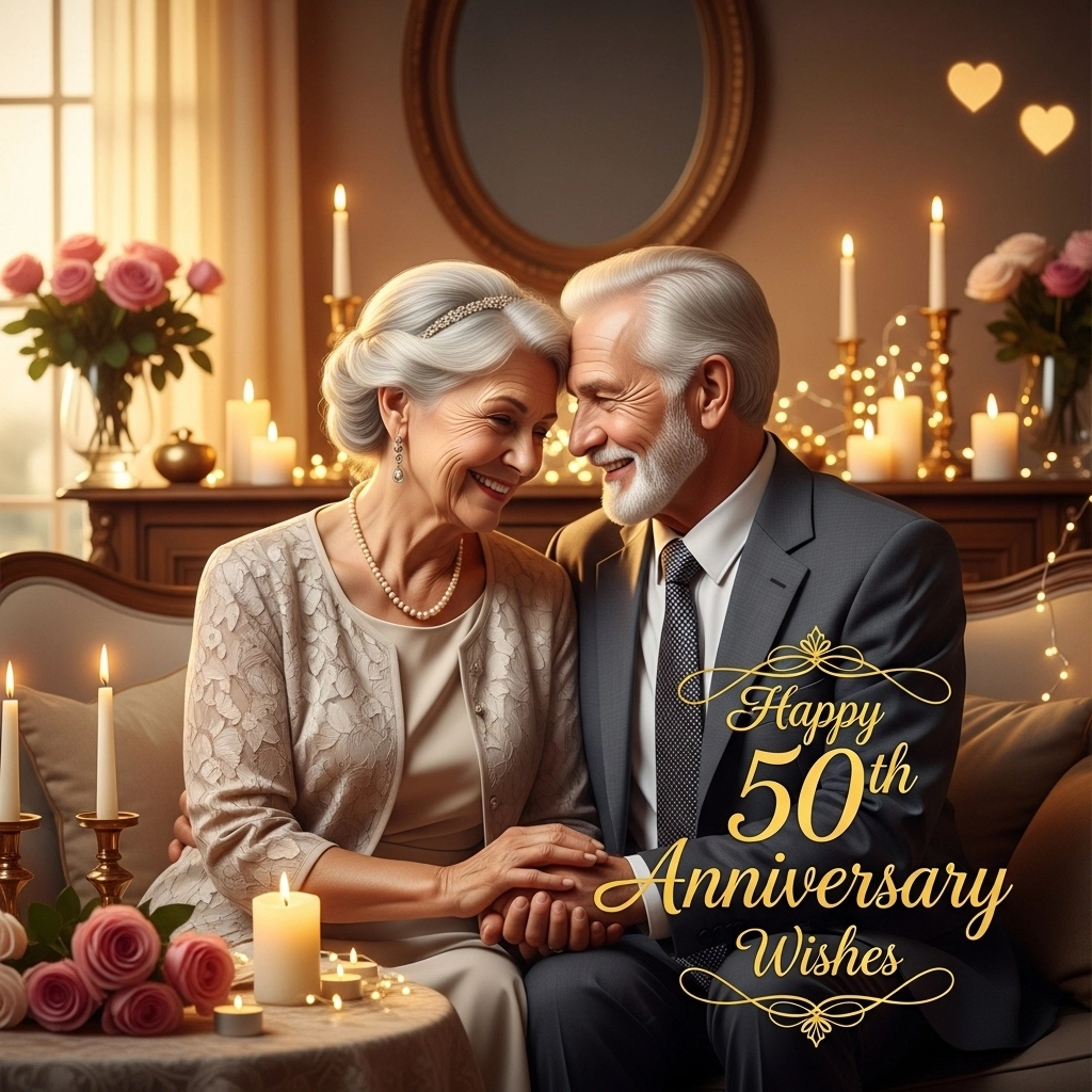 Romantic 50th Anniversary Wishes