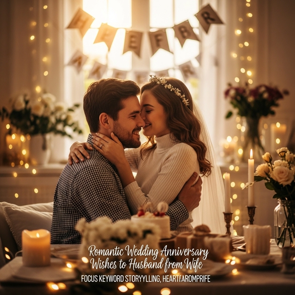 Romantic Wedding Anniversary Wishes to Husband from Wife