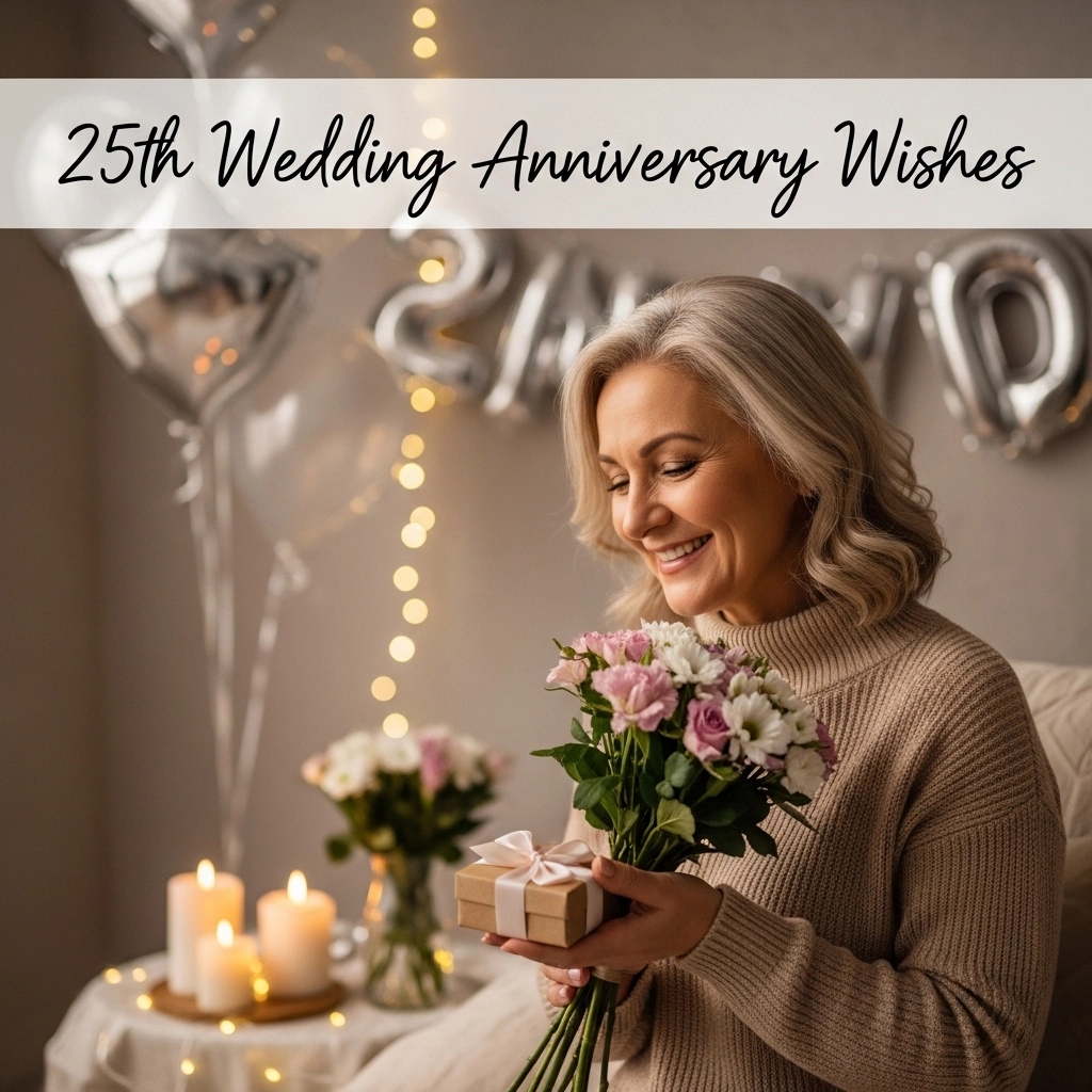 Short & Cute 25th Wedding Anniversary Wishes