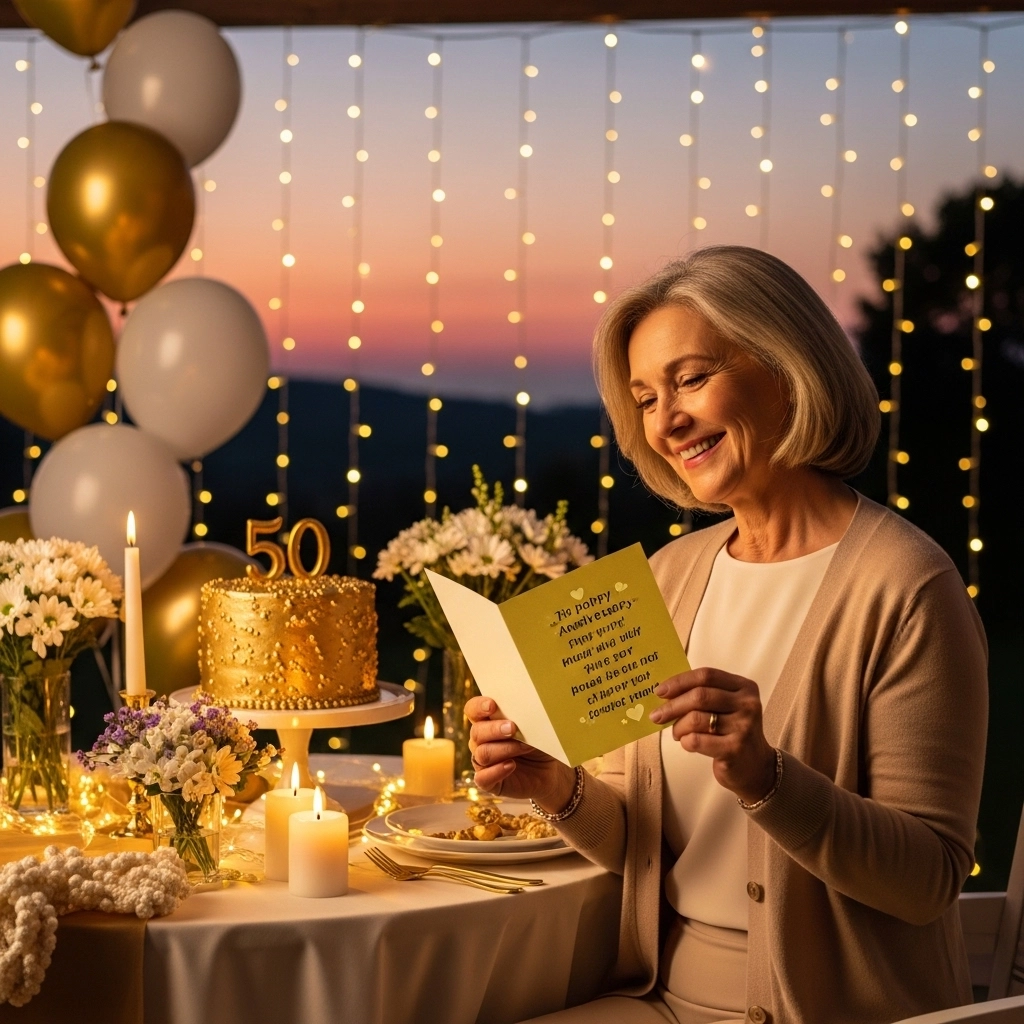 Short & Cute Golden 50th Anniversary Wishes