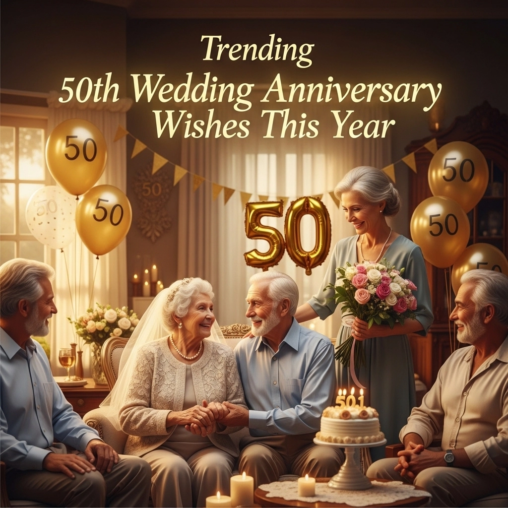 Trending 50th Wedding Anniversary Wishes This Year
