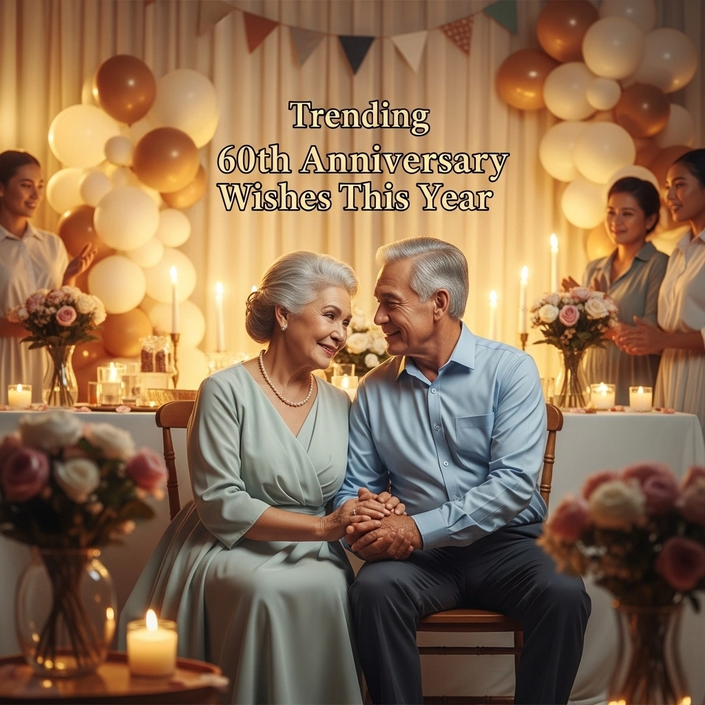 Trending 60th Anniversary Wishes This Year
