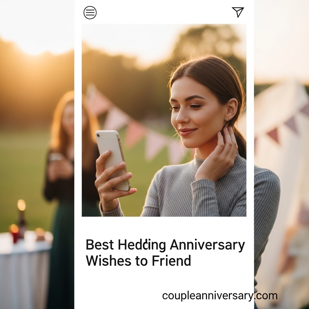 Best Happy Wedding Anniversary Wishes to Friend for Instagram