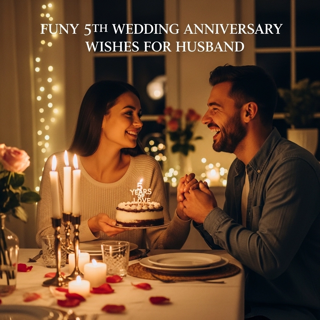 Funny 5th Wedding Anniversary Wishes for Husband