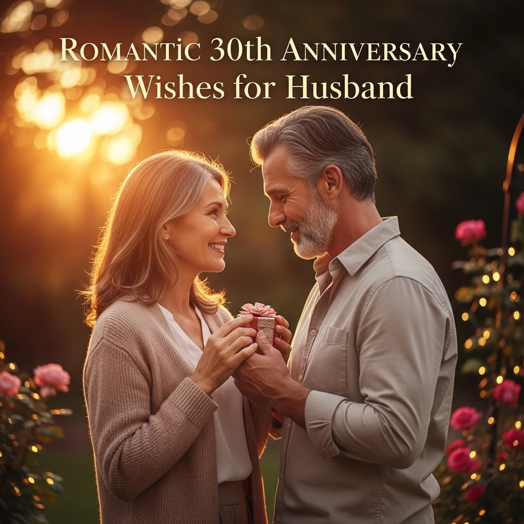Romantic 30th Anniversary Wishes for Husband