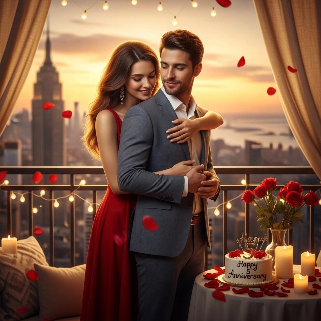 Romantic 5th Anniversary Wishes for Husband