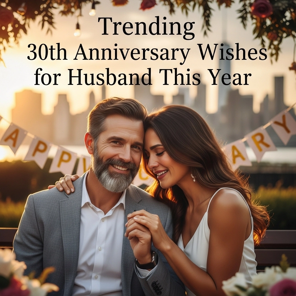 Trending 30th Anniversary Wishes for Husband This Year