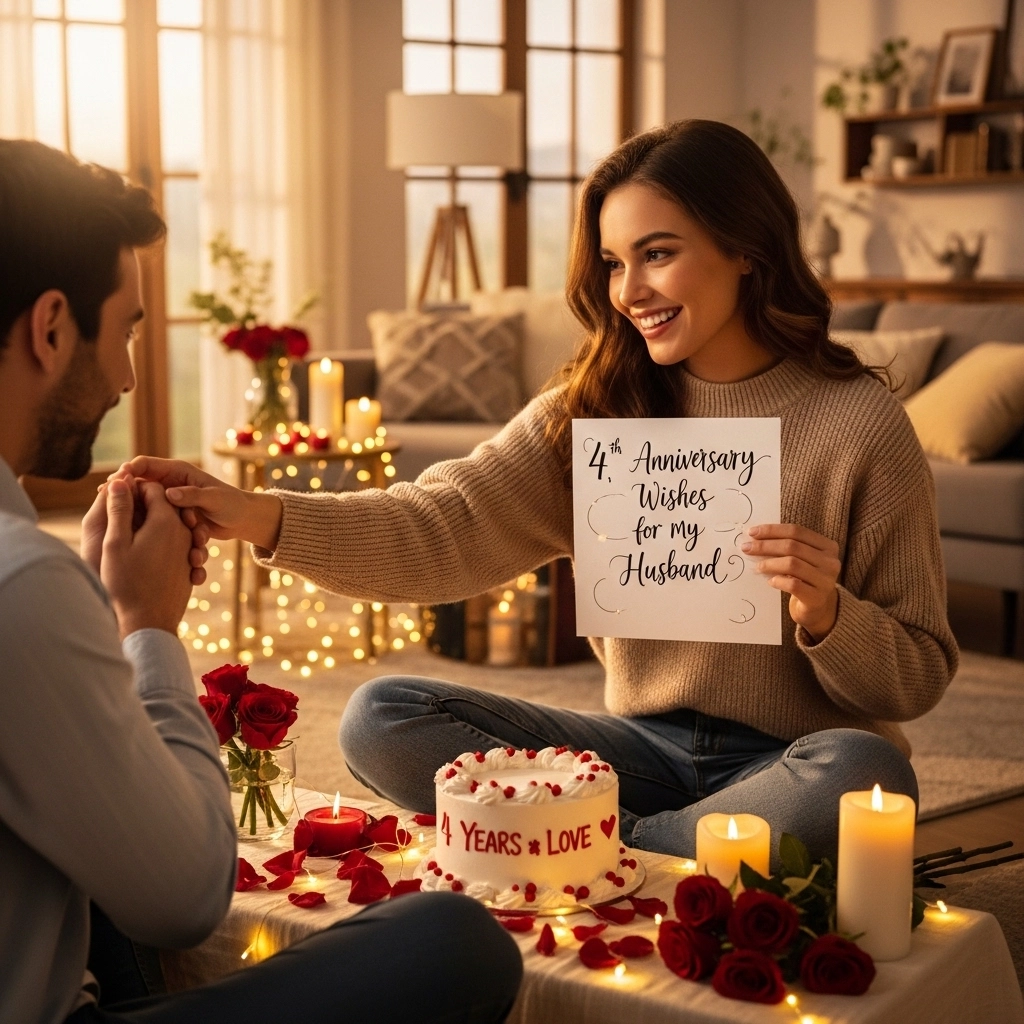 Trending 4th Anniversary Wishes for Husband This Year