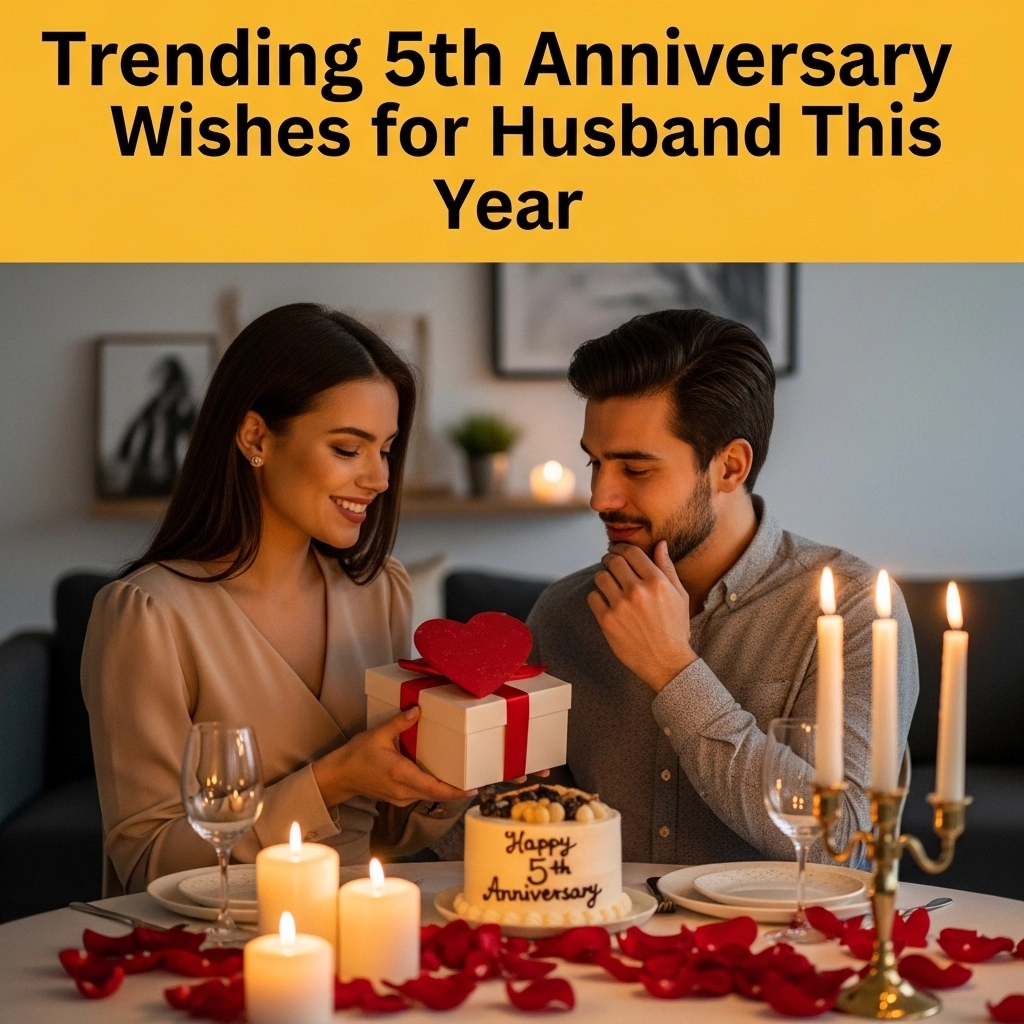 Trending 5th Anniversary Wishes for Husband This Year