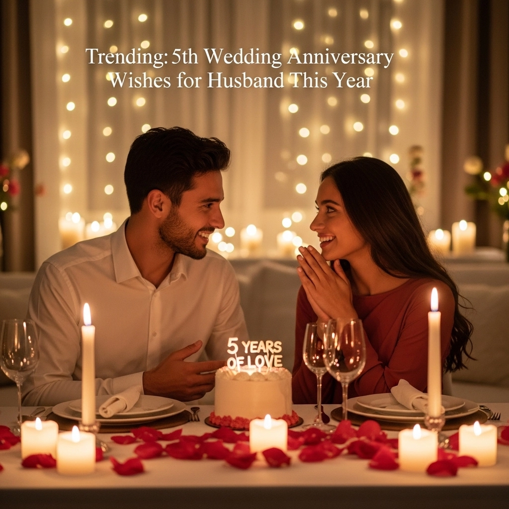 Trending 5th Wedding Anniversary Wishes for Husband This Year