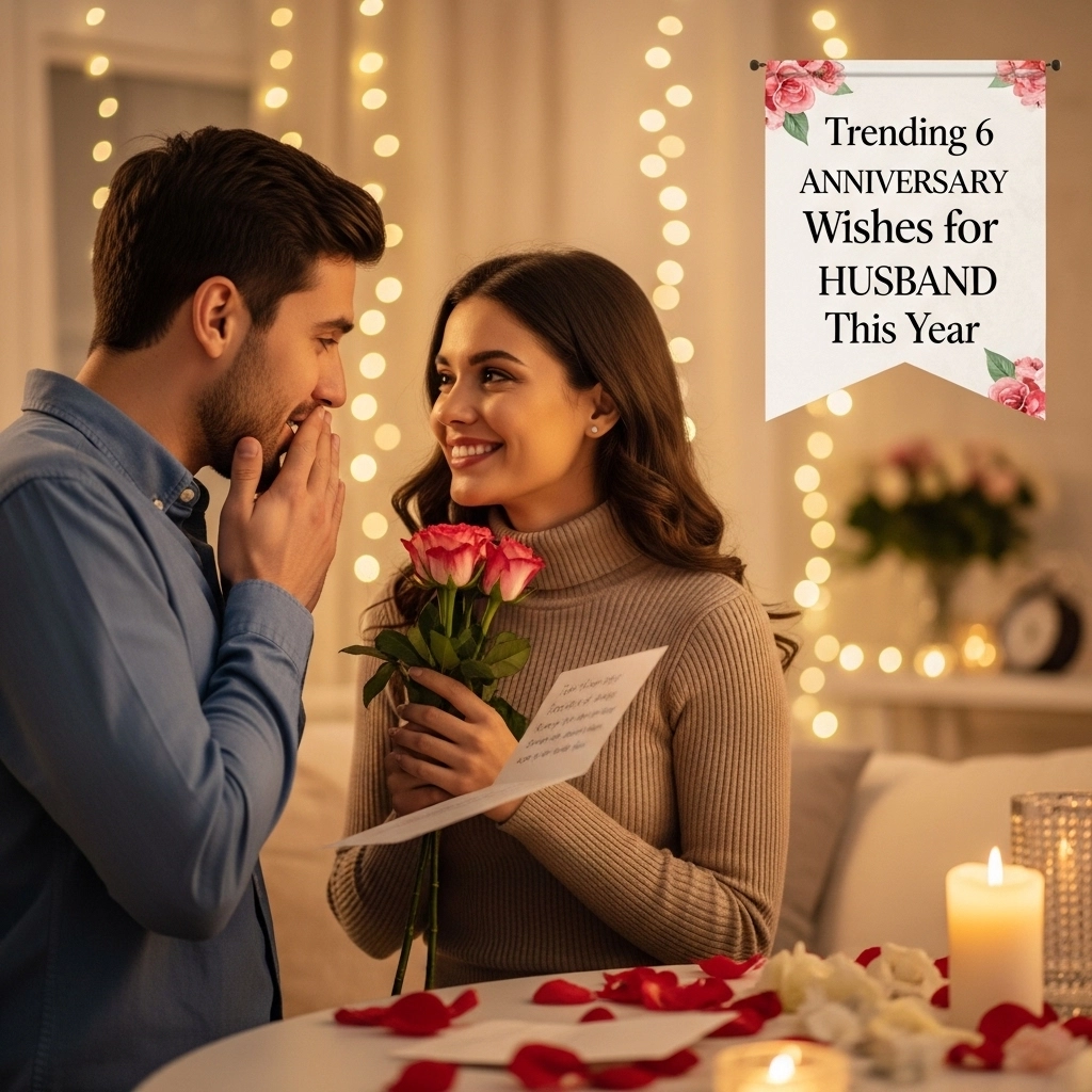 Trending 6 Wedding Anniversary Wishes for Husband This Year