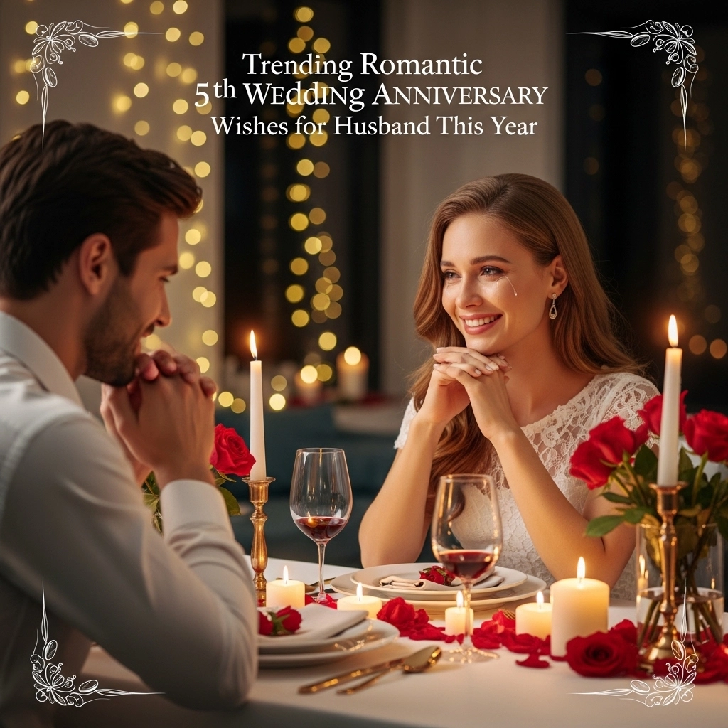 Trending Romantic 5th Wedding Anniversary Wishes for Husband This Year