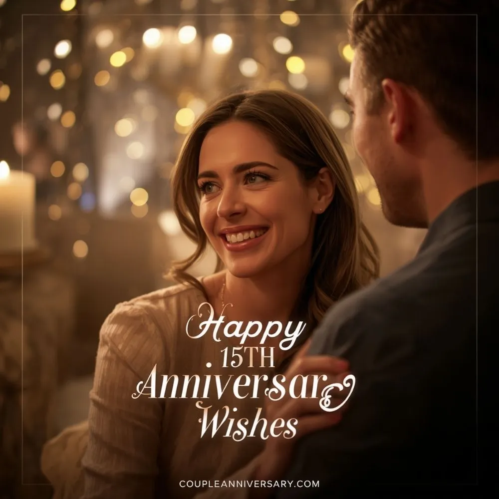 Best Happy 15th Anniversary Wishes for Instagram