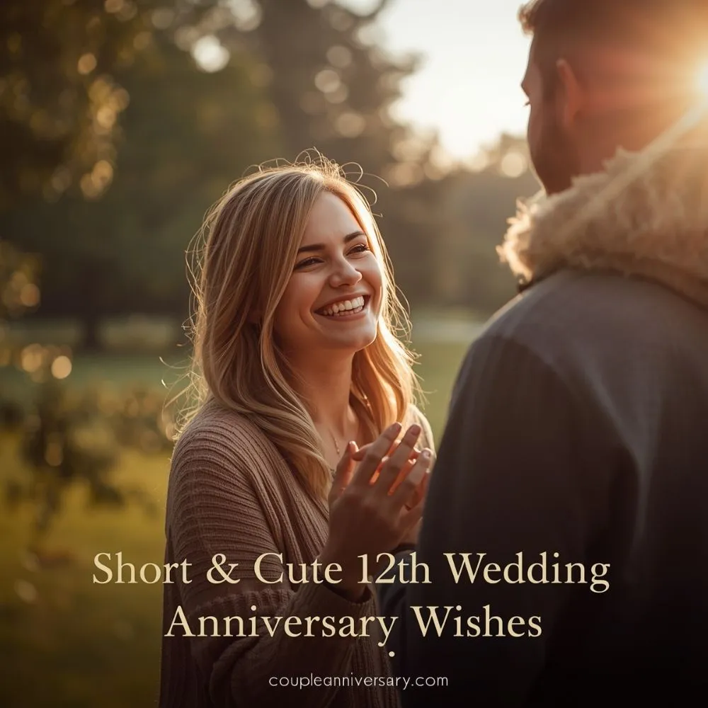 Short & Cute 12th Wedding Anniversary Wishes