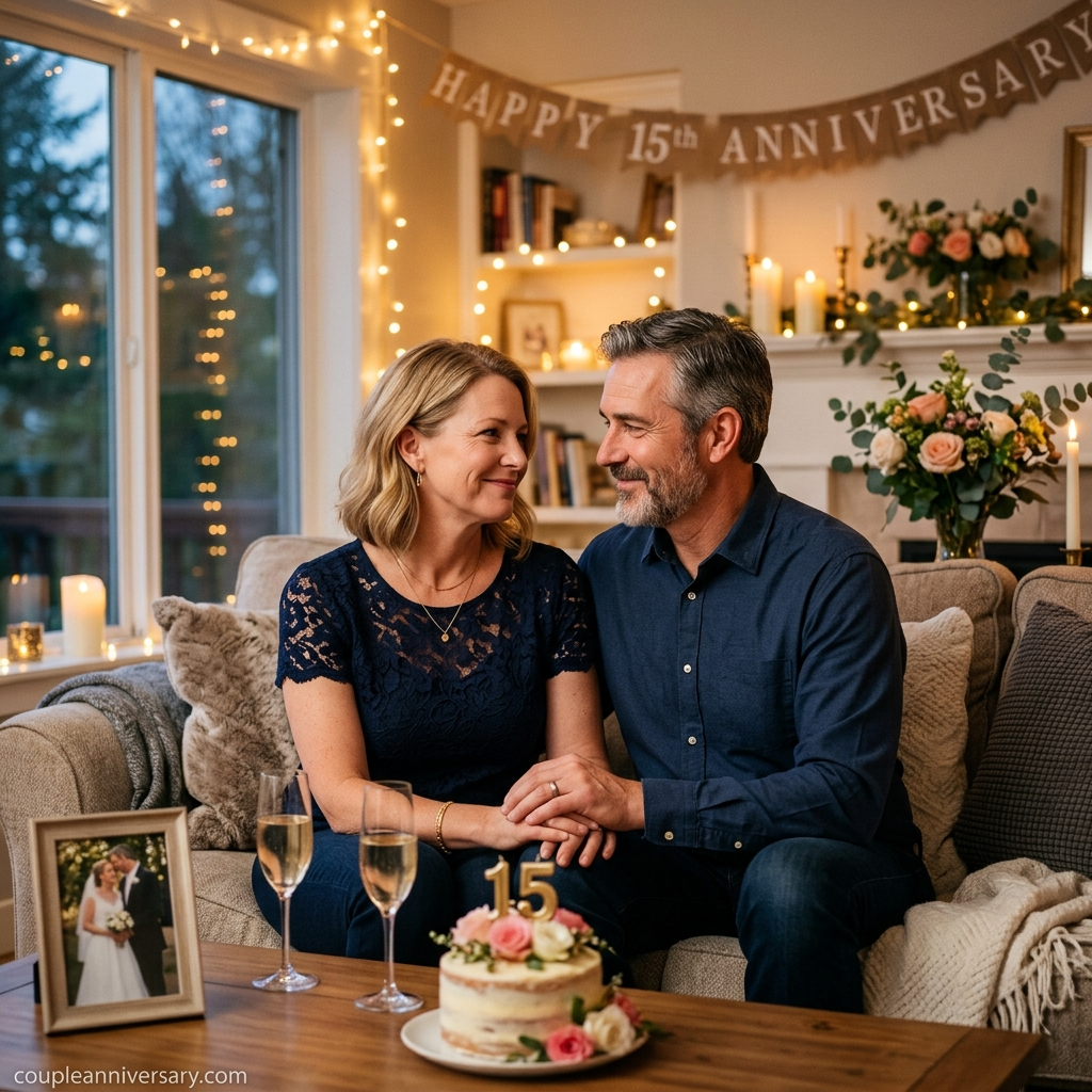 Short & Cute 15th Wedding Anniversary Wishes