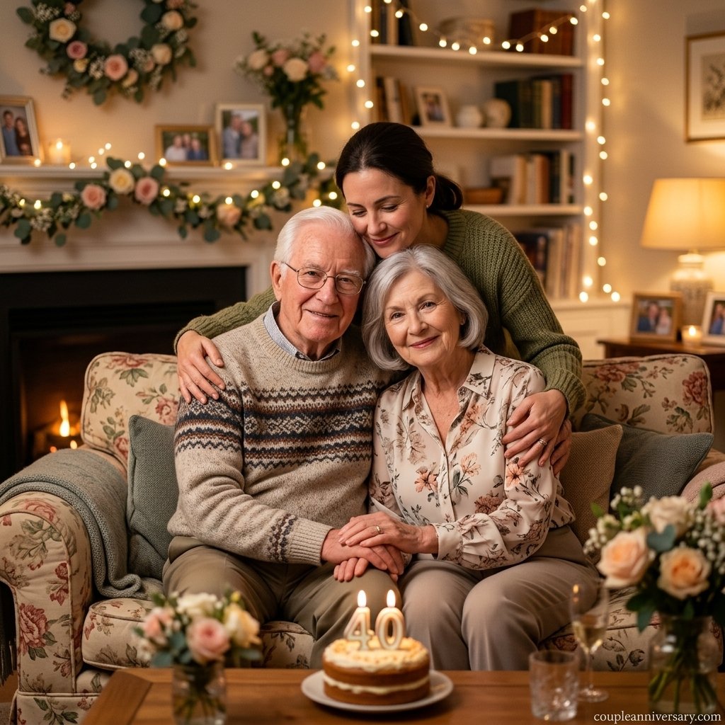 Short & Cute Anniversary Wishes for Parents from Daughter