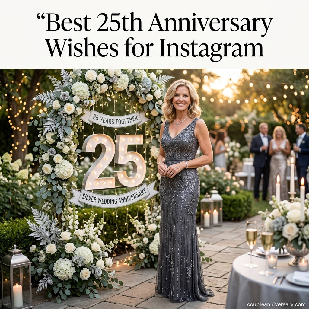 Best 25th Anniversary Wishes for Instagram