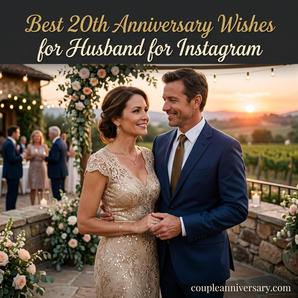 Best 20th Anniversary Wishes for Husband for Instagram