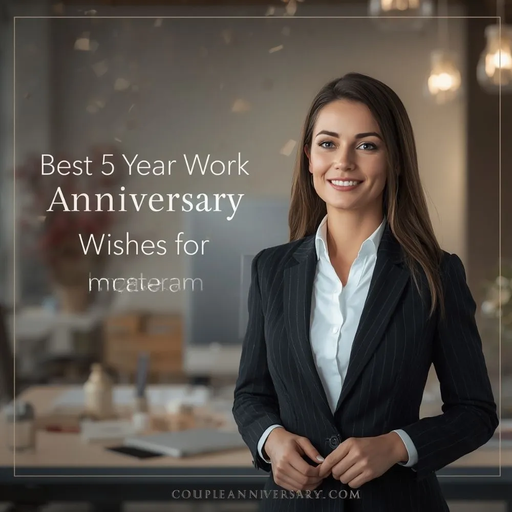 Best 5 Year Work Anniversary Wishes for Instagram