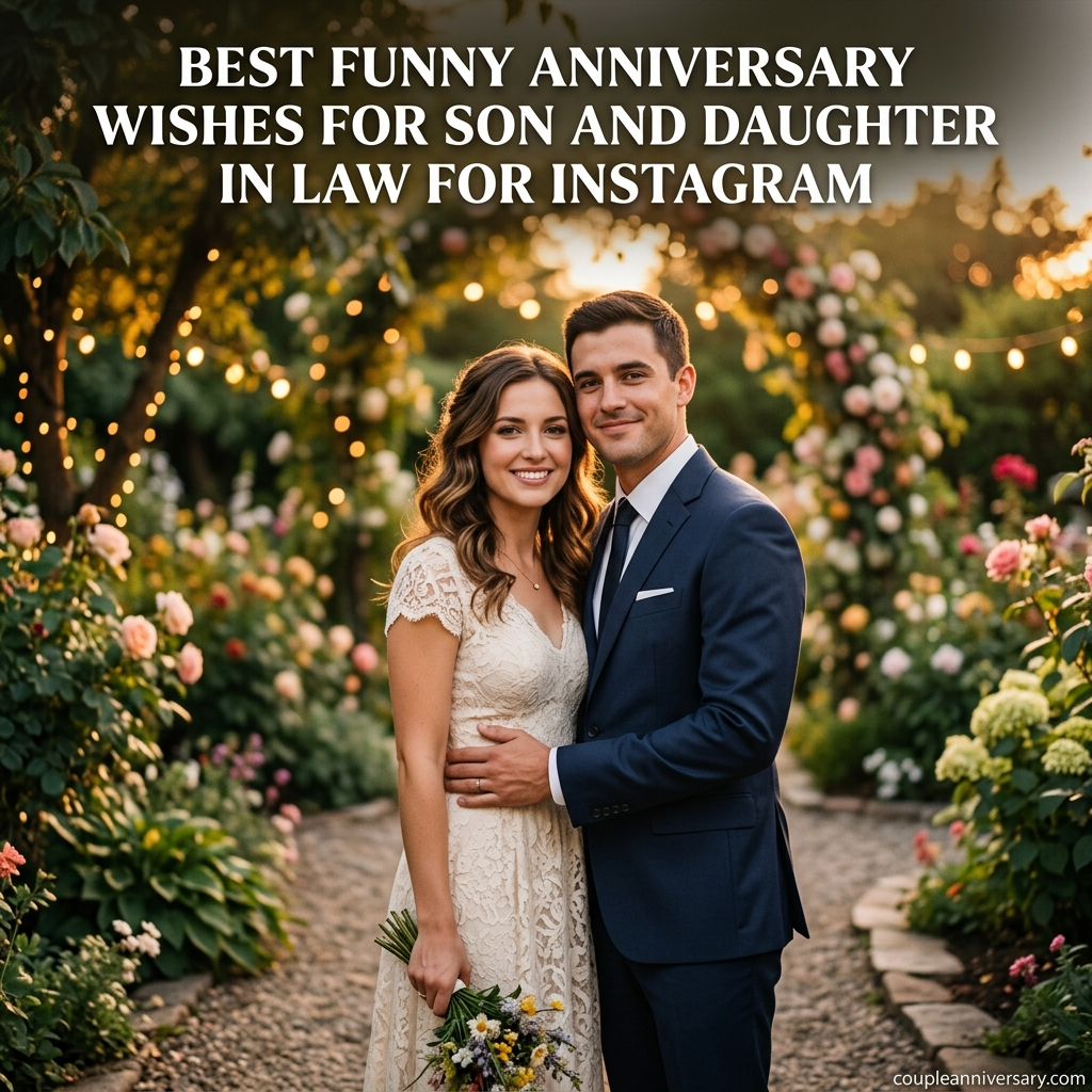 Best Funny Anniversary Wishes for Son and Daughter in Law for Instagram