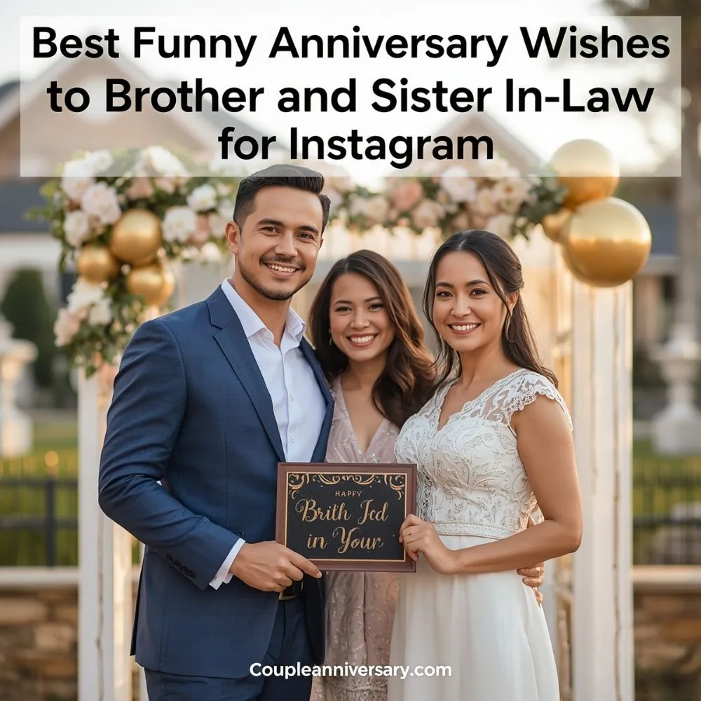 Best Funny Anniversary Wishes to Brother and Sister In Law for Instagram