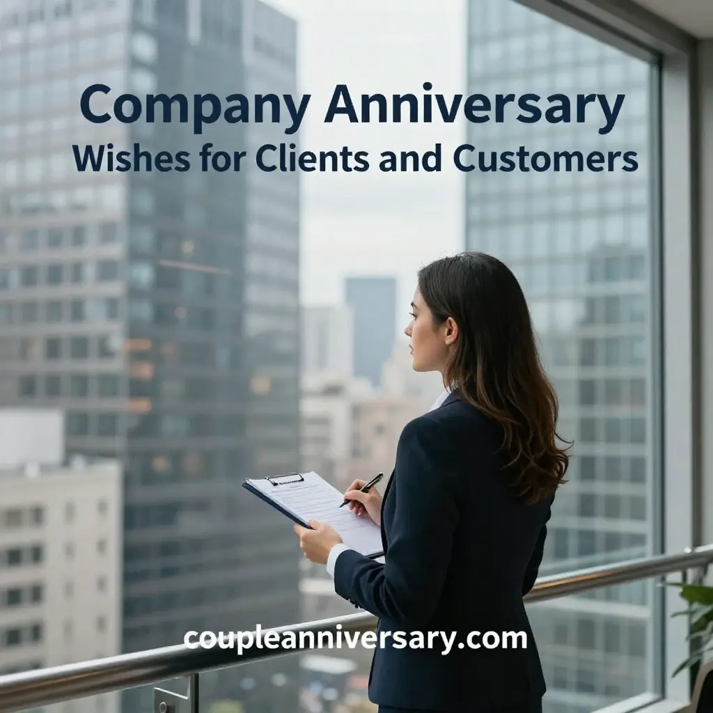 Company Anniversary Wishes for Clients and Customers