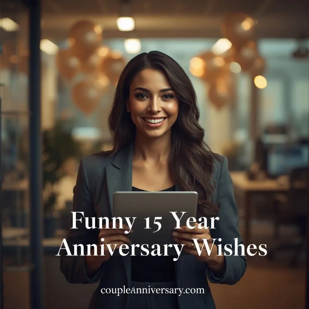 Funny 15 Year Work Anniversary Wishes