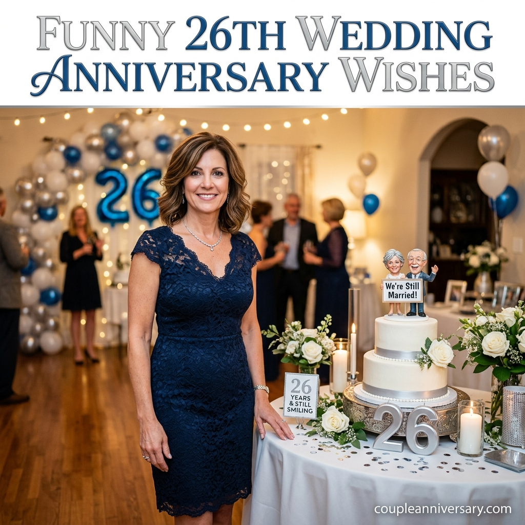 Funny 26th Wedding Anniversary Wishes