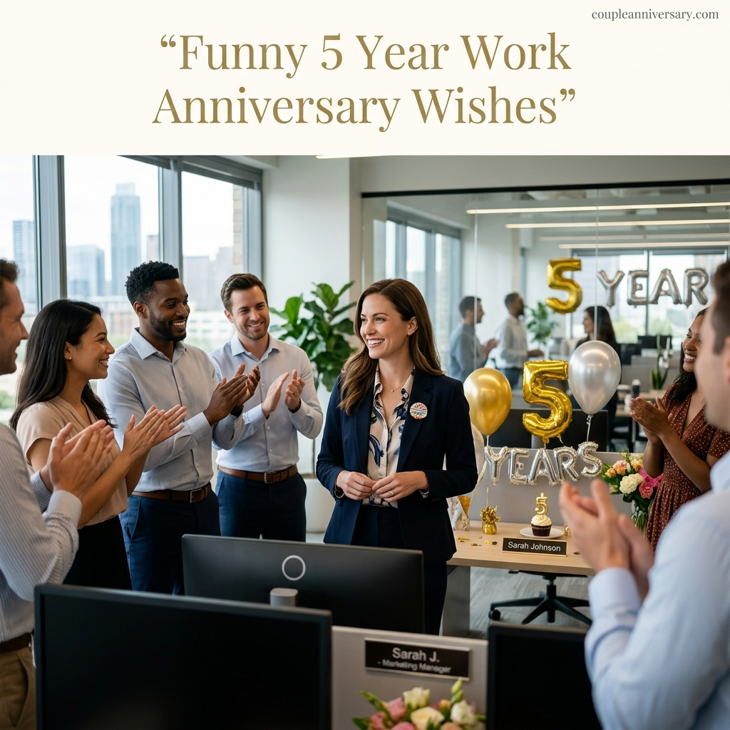 Funny 5 Year Work Anniversary Wishes