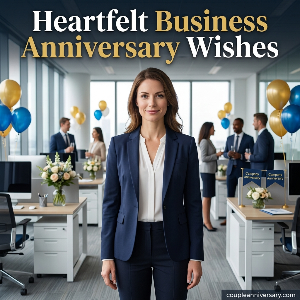 Heartfelt Business Anniversary Wishes