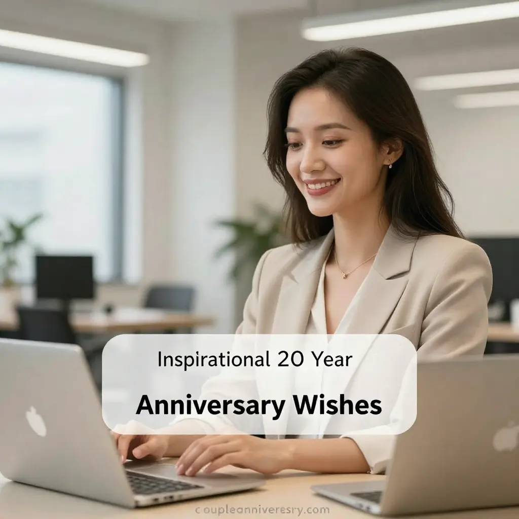 Inspirational 20 Year Work Anniversary Wishes