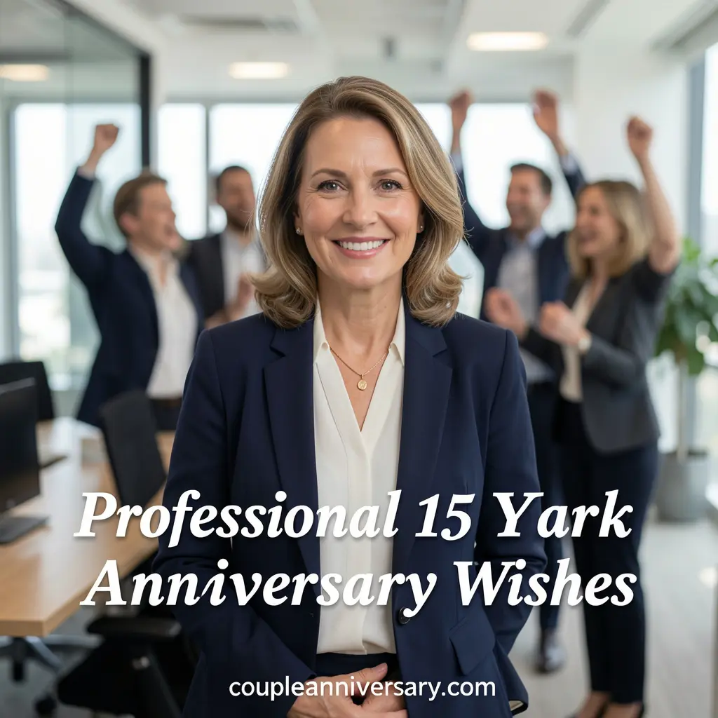 Professional 15 Year Work Anniversary Wishes