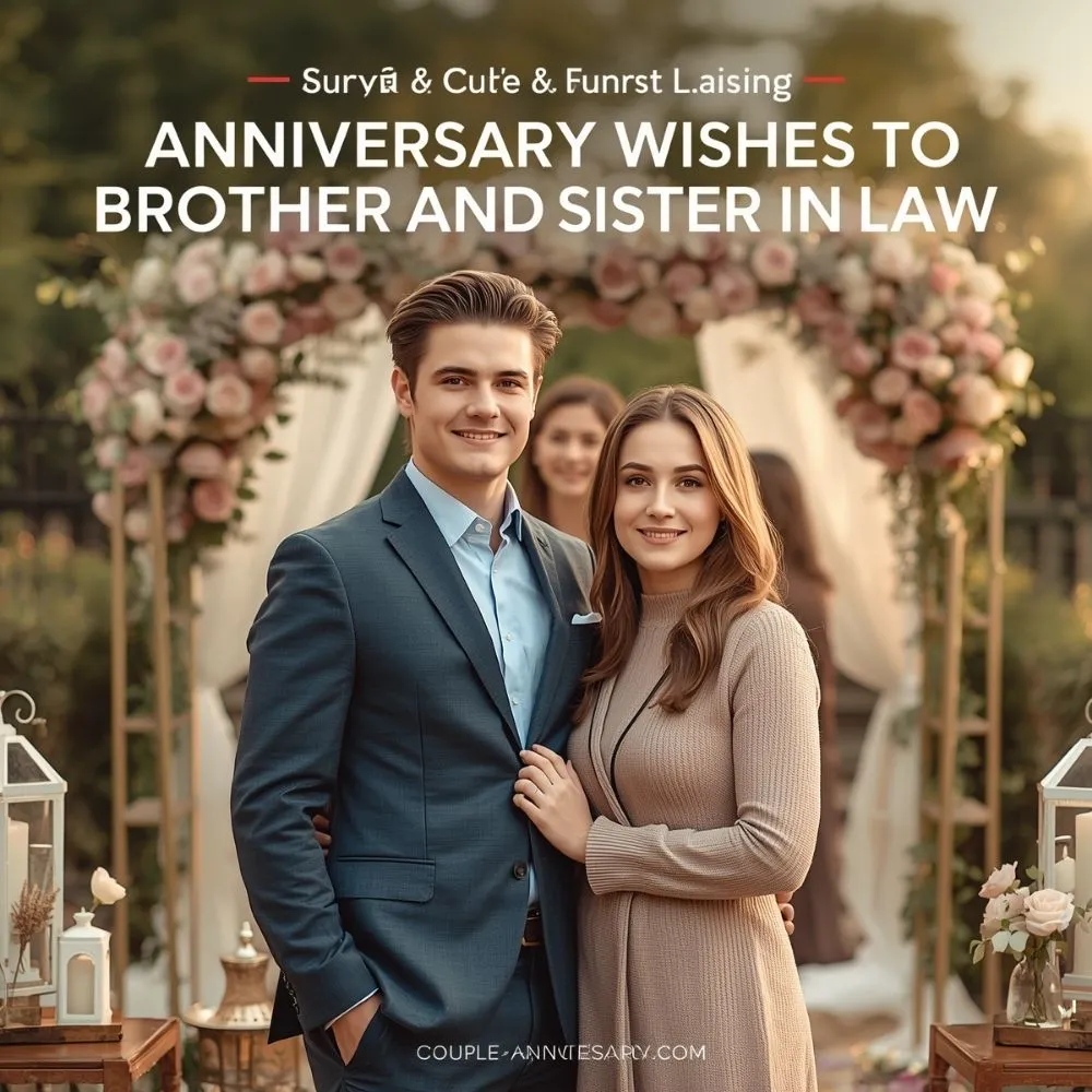 Short & Cute Funny Anniversary Wishes to Brother and Sister in Law