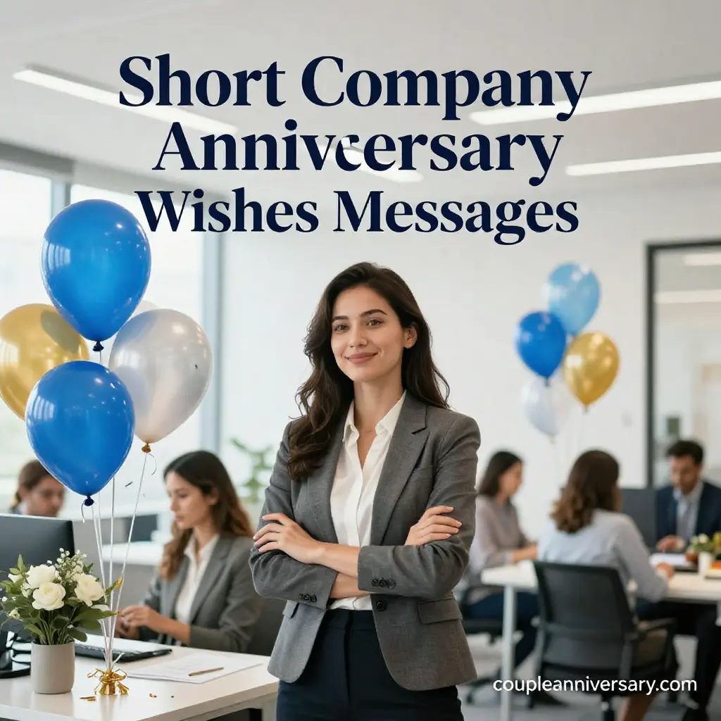 Short Company Anniversary Wishes Messages