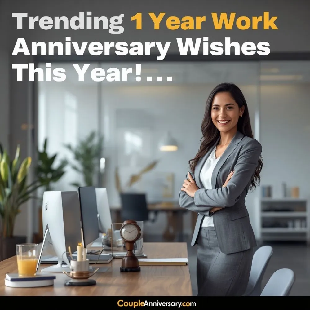 Trending 1 Year Work Anniversary Wishes This Year
