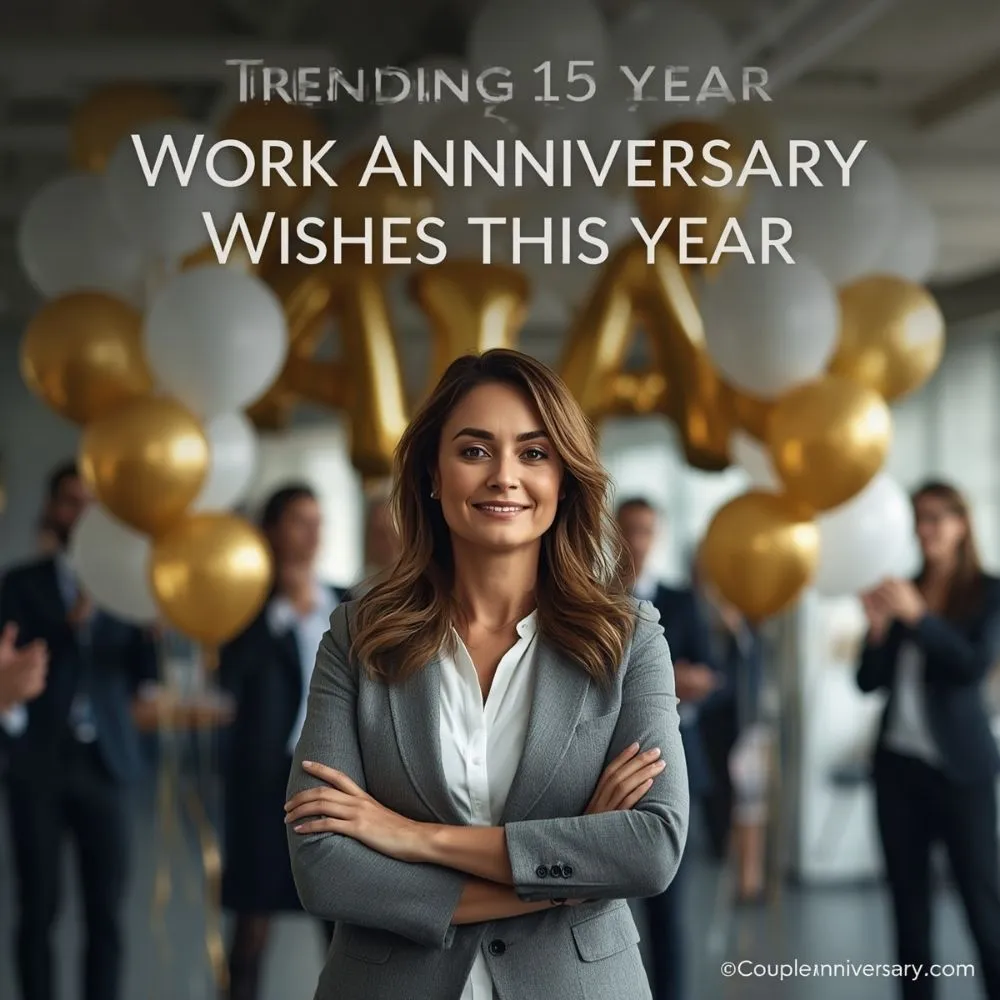 Trending 15 Year Work Anniversary Wishes This Year